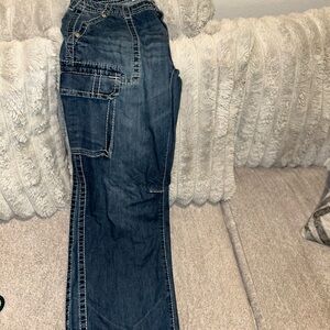 True Religion Women's Straight Leg Jeans - Dark Blue